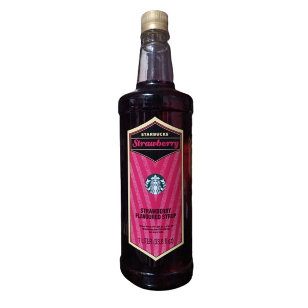 Starbucks Strawberry Syrup 1L Shopee Philippines