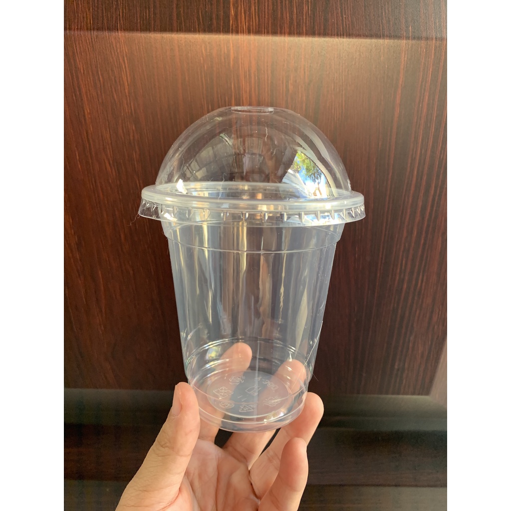 Milk Tea Plastic Cup 12oz With Dome Lid 95mm 100pcs Shopee Philippines 3458