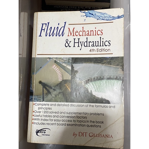 Fluid Mechanics and Hydraulics by Gillesania Shopee Philippines