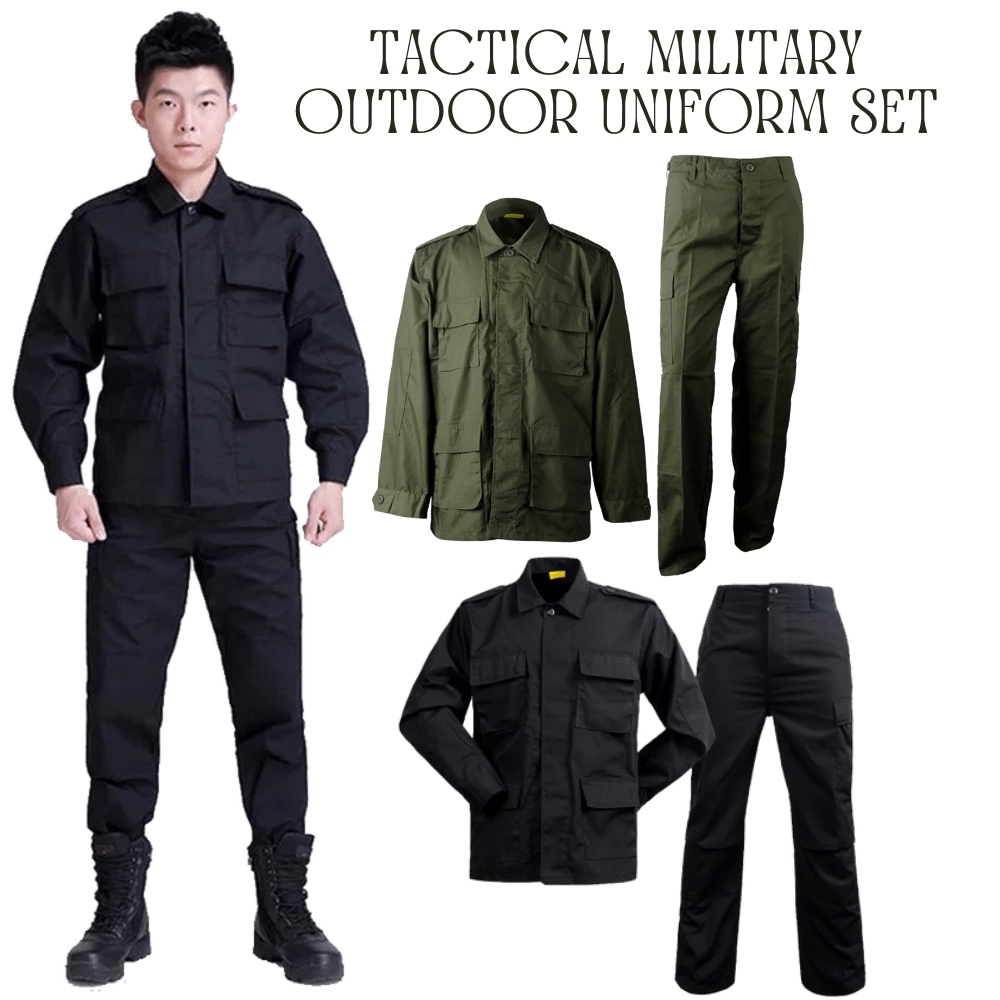 Turboman Men and Women Fatigue Uniform Set for Outdoor Sports