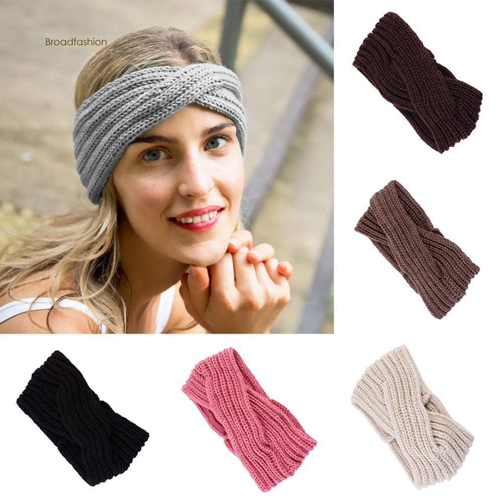 Bdf Fashion Women Knotted Hairband Turban Headband Hair