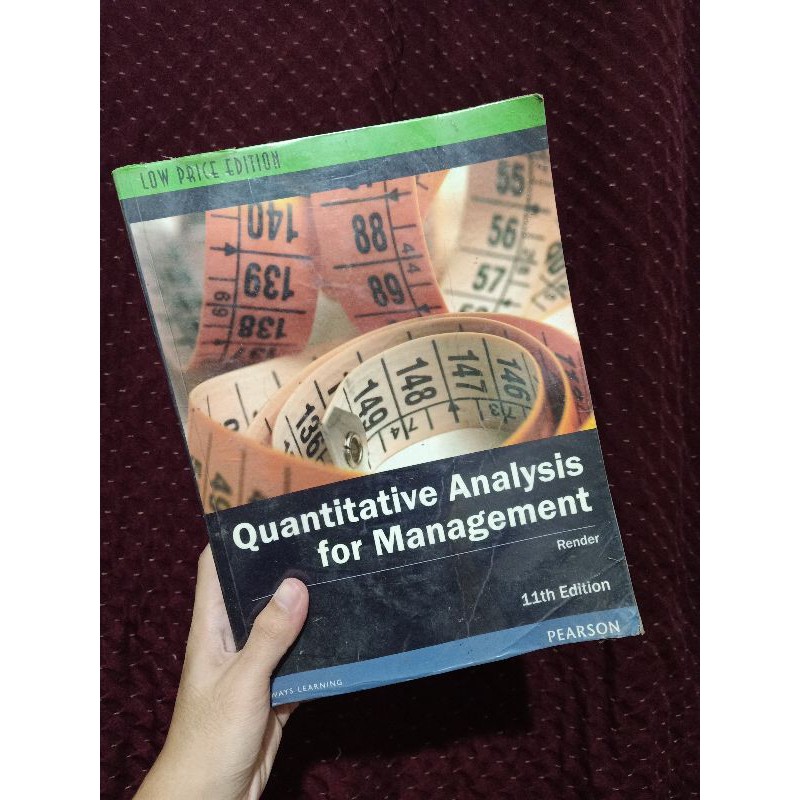 Quantitative Analysis For Management By Barry Render Pre Loved Shopee Philippines 2423