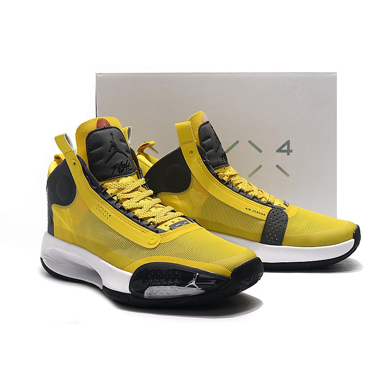 yellow basketball shoes