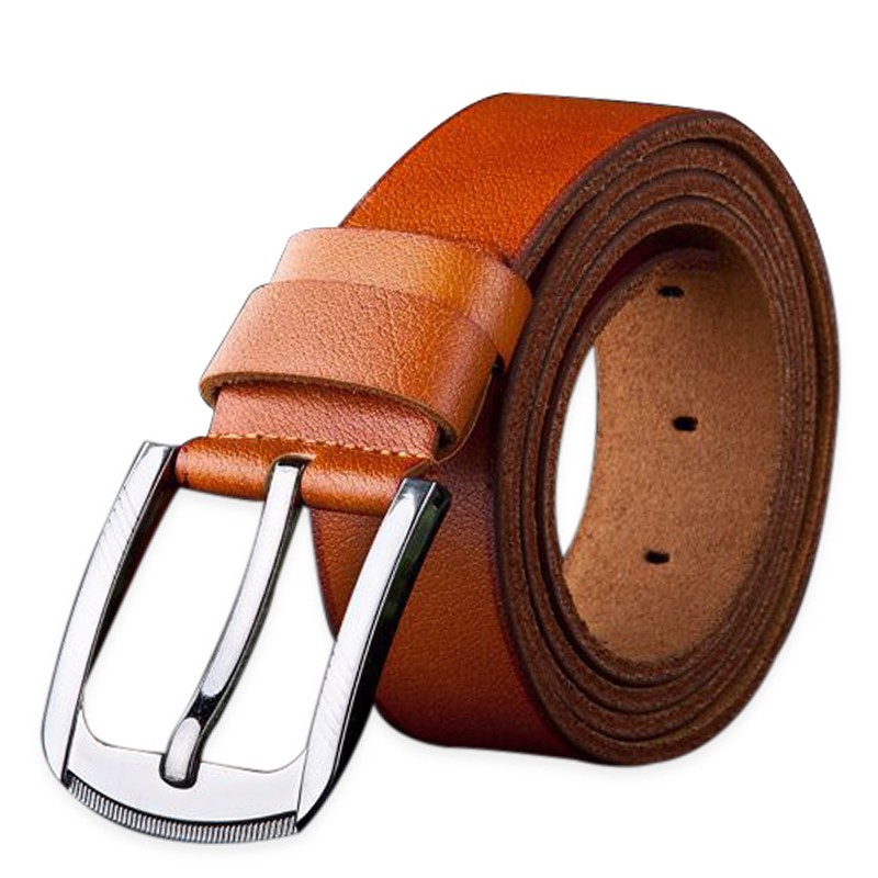 BOSTANTEN Men s Genuine Leather Belt Durable Pin Buckle BOSTANTEN Men s Genuine Leather Belt Durable Pin Buckle