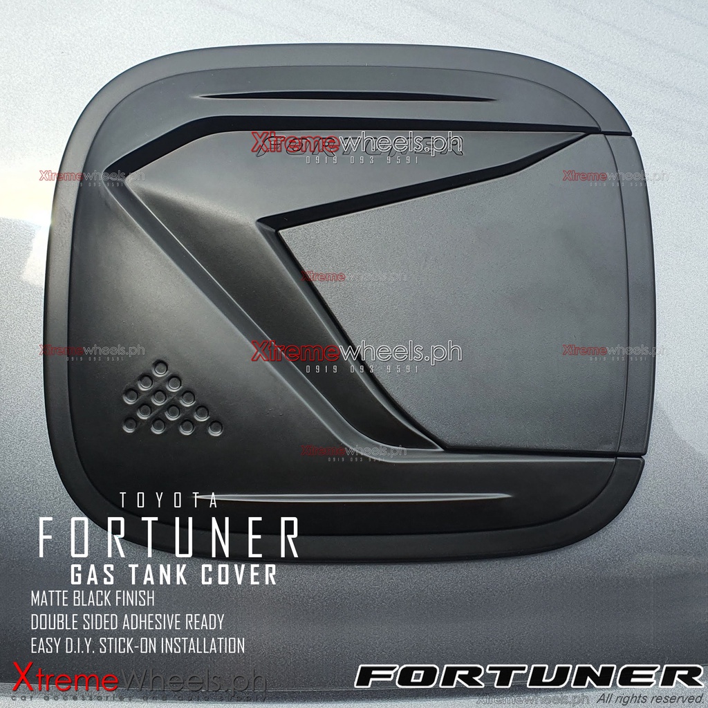 Toyota Fortuner G V Q GRS LTD 20162023 Gas Tank Cover Matte Black