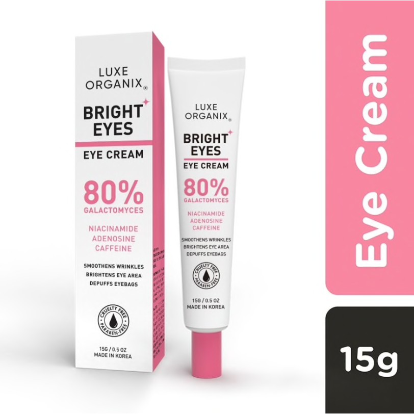 Luxe Organix Bright Eyes Eye Cream 80% Galactomyces 15g | Shopee ...