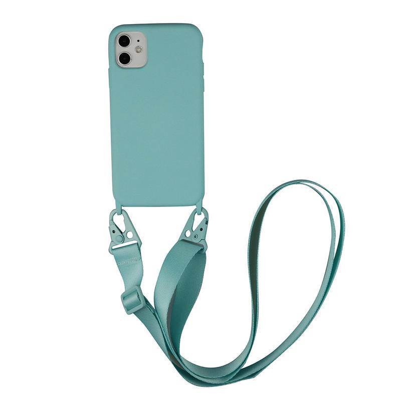Abitku Crossbody Case for iPhone 11 Pro Max Orange iPhone 11 Pro Max Case TPU Silicone Lanyard Neck Strap Adjustable Necklace Phone Protective Back Cover for iPhone 11 Pro Max 6.5 inch 2019