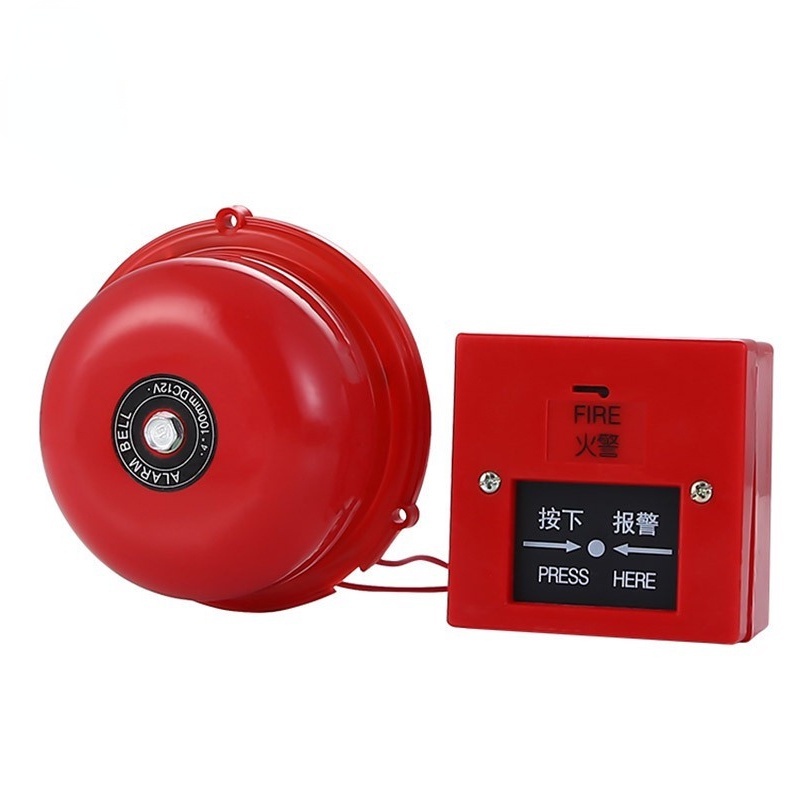 Fire Alarm Bell and Switch Set 4