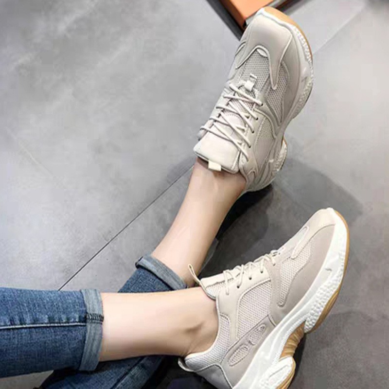 Bestseller Korea Women Fashion Wedge Sneakers Trend Casual Rubber SHoes ...