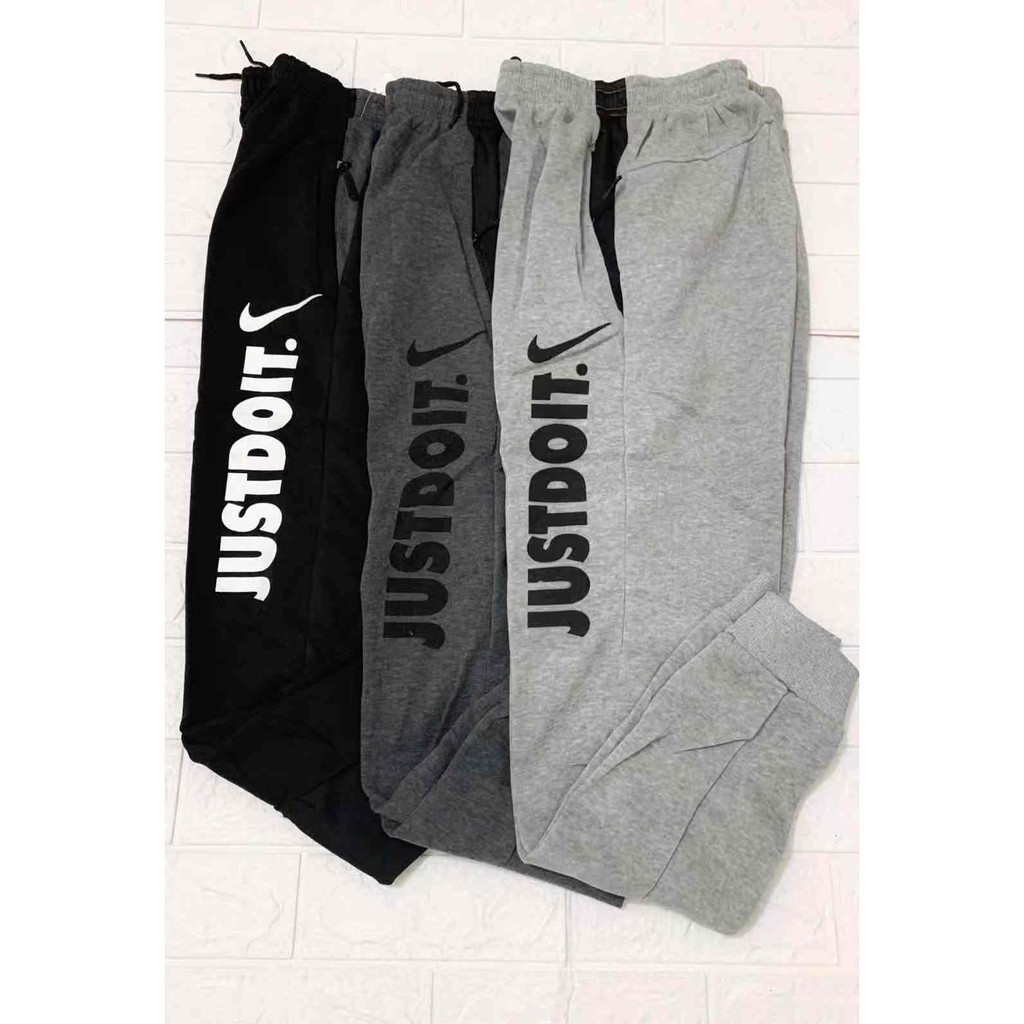 NIKE just do it jogger pants cotton quality for unisex | Shopee Philippines