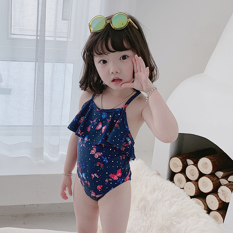 Cute Korean Bikini Set Infant Swimsuit Baby Little Girl Children Butterfly Sun Protection New Three Shopee Philippines
