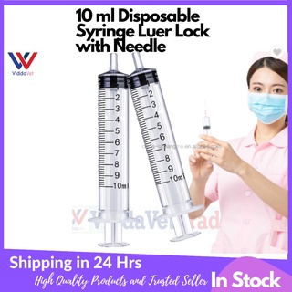 ☊10 ml sterile syringe with needle 10 ml Disposable Hiringgilya with  Luer Lock Needle high quality