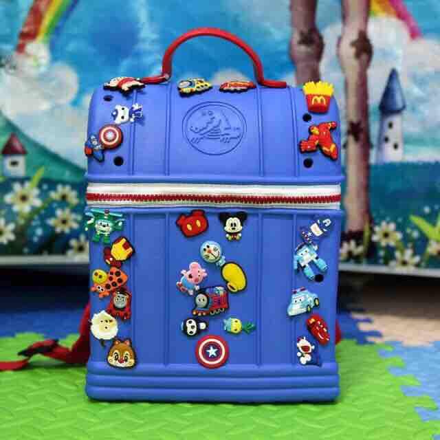 Crocs Waterproof jelly backpack for kids with free 20 jibbits on sale