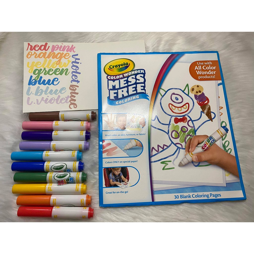 Crayola Color Wonder Classic Mini Markers, 10 Count
