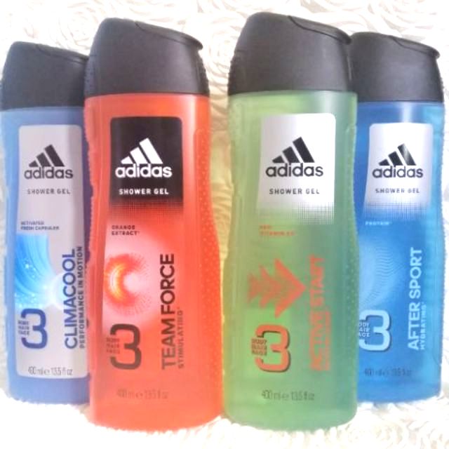 Adidas Men 3 in 1 Shower Gel 400mL Hair, Face and Body | Shopee