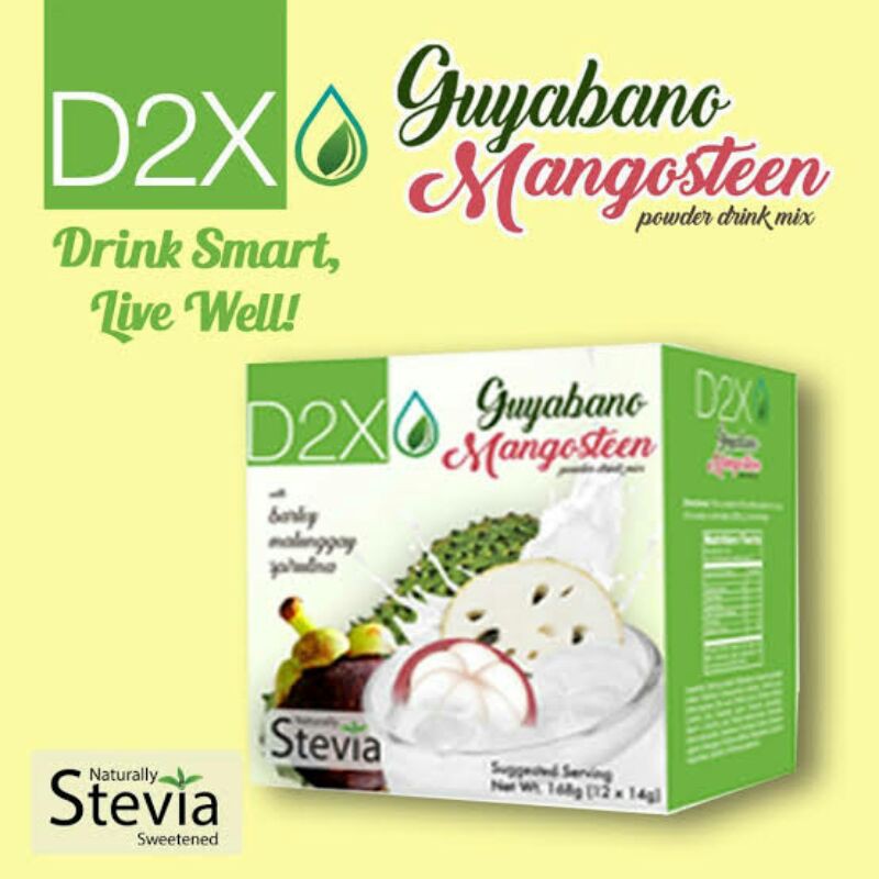 D2x Stevia Guyabano Mangosteen Powder Drink Shopee Philippines