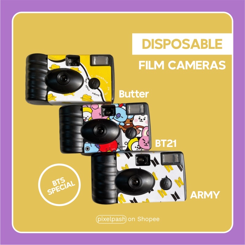 BTS Disposable Camera 35mm 27 EXP with flash Shopee Philippines