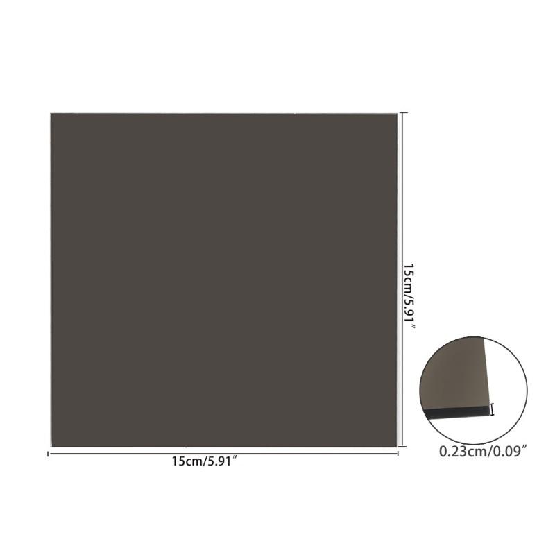 PCF* Color Acrylic Sheet Practical Plastic Sheet Transparent Colors Glass Panel 15x15cm for Multi-Category Signs DIY Pro