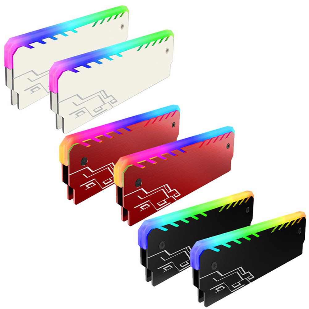 NPColorful RGB Light Memory RAM Cooler Heat Sink Cooling Vest Radiator for DIY PC | Shopee ...