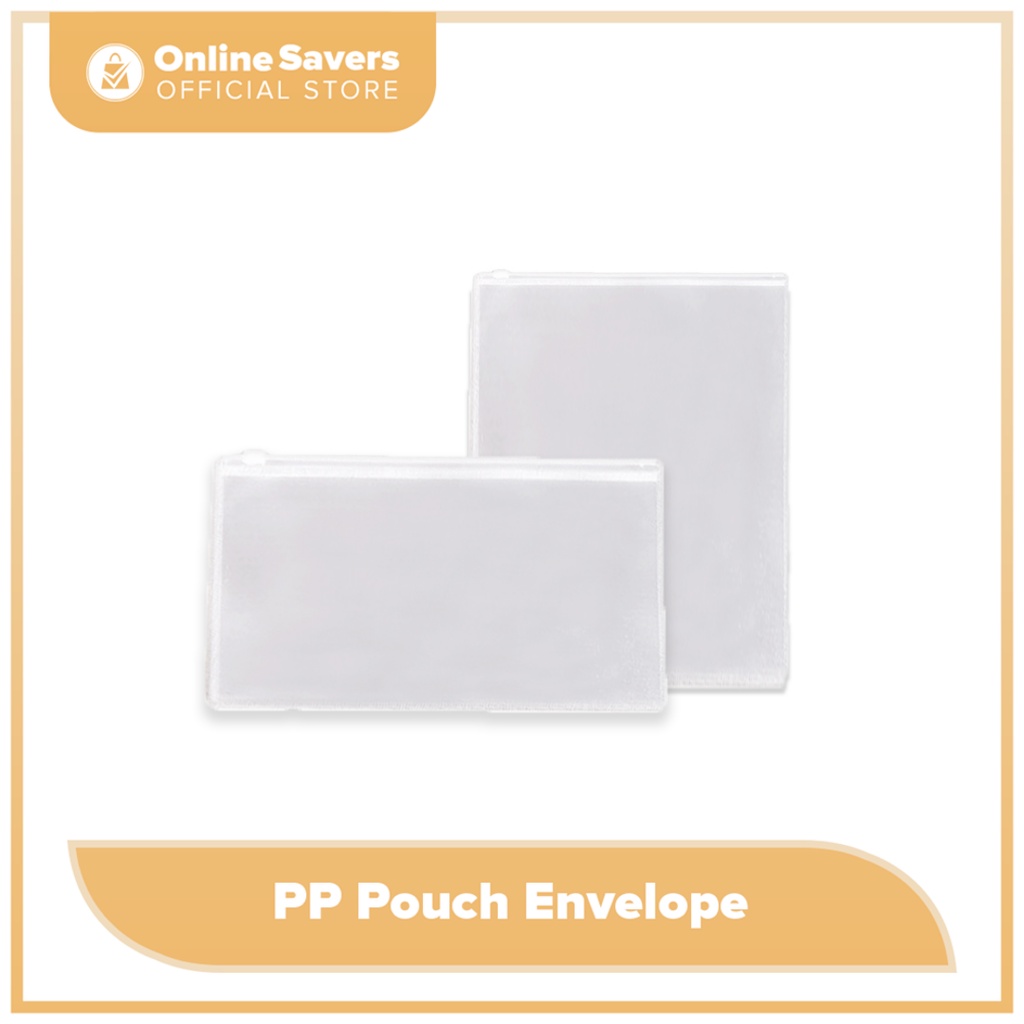Onlinesavers PP Pouch Envelope Plastic Zip lock Envelope For Document