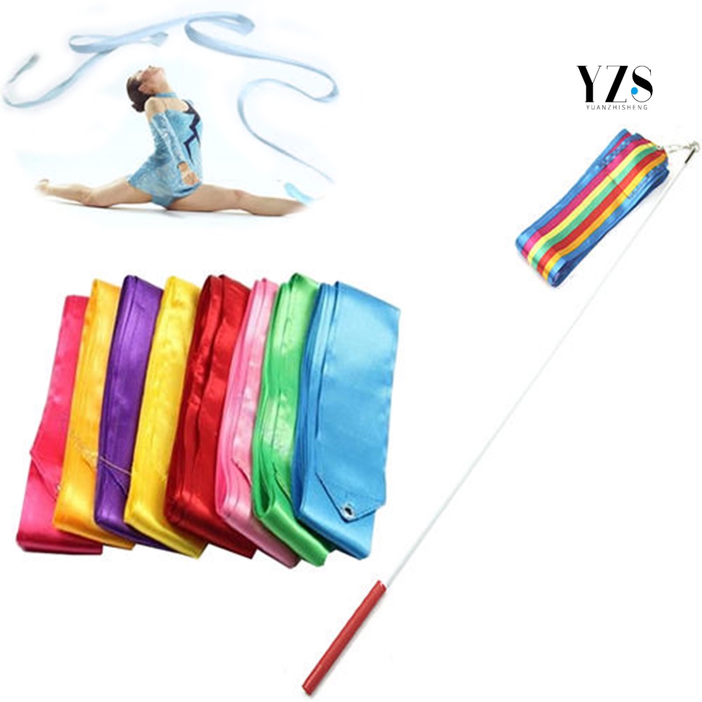 YS-6m Gym Dance Ribbon Stick Art Rhythmic Gymnastics Ballet Streamer ...