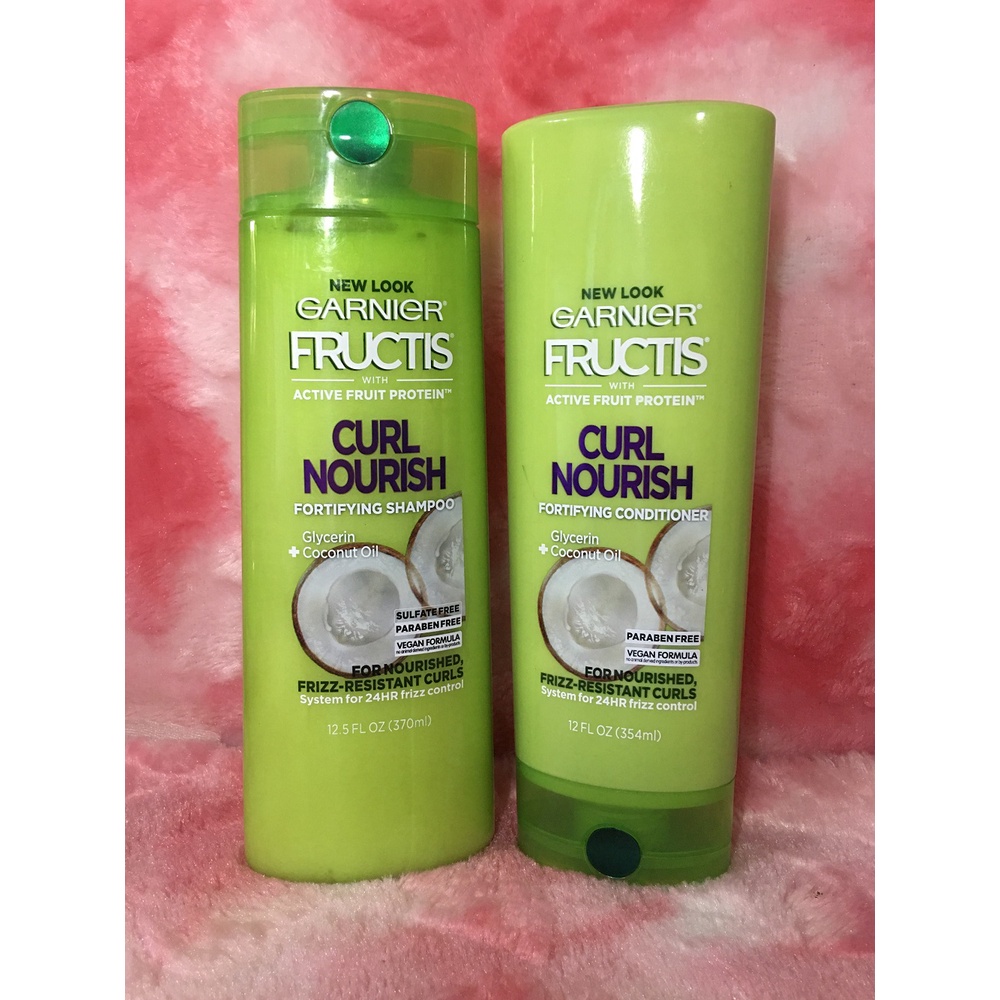 Garnier Fructis Curl Nourish Shampoo & Conditioner Set 354ml+370ml