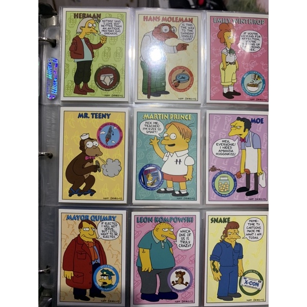 The SIMPSONS Series TWO  trading card set  1994 Skybox S-2 