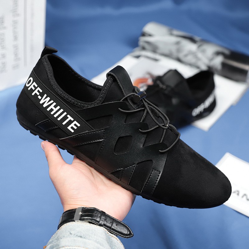 black skid proof shoes