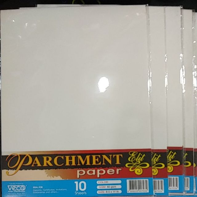 Parchment paper 10pcs/pack. Sold per pack | Shopee Philippines