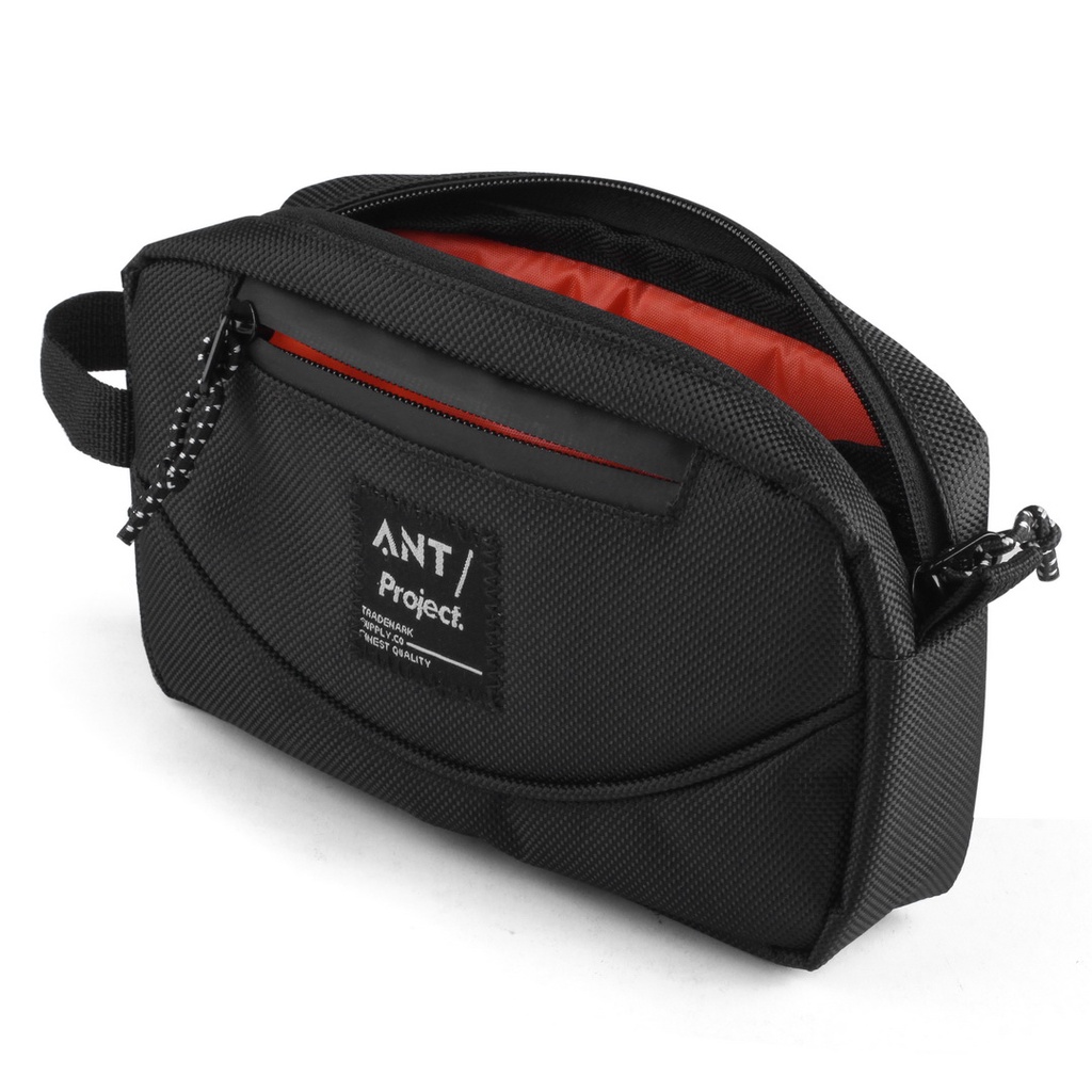 PRIA Ant PROJECT - Clucth Bag Men KITT BLACK Waterproof - Pouch Men