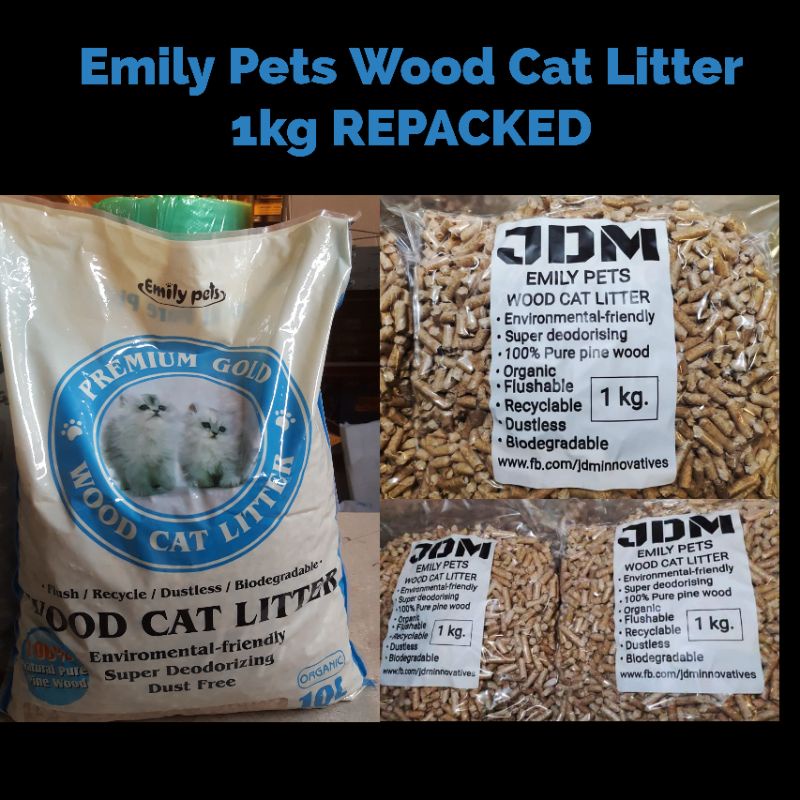 Emily Pets Pine Wood Cat Litter 1kg REPACKED Shopee Philippines