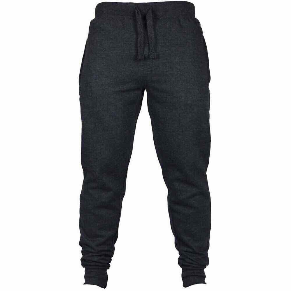 plain black joggers