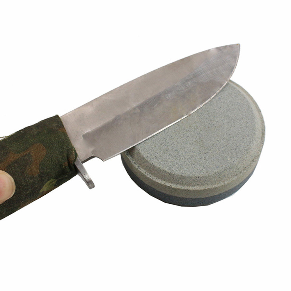 Round Double Sided Knife Sharpening Sharpener Stone Grit Razor Whetstone Kitchen Shopee Philippines