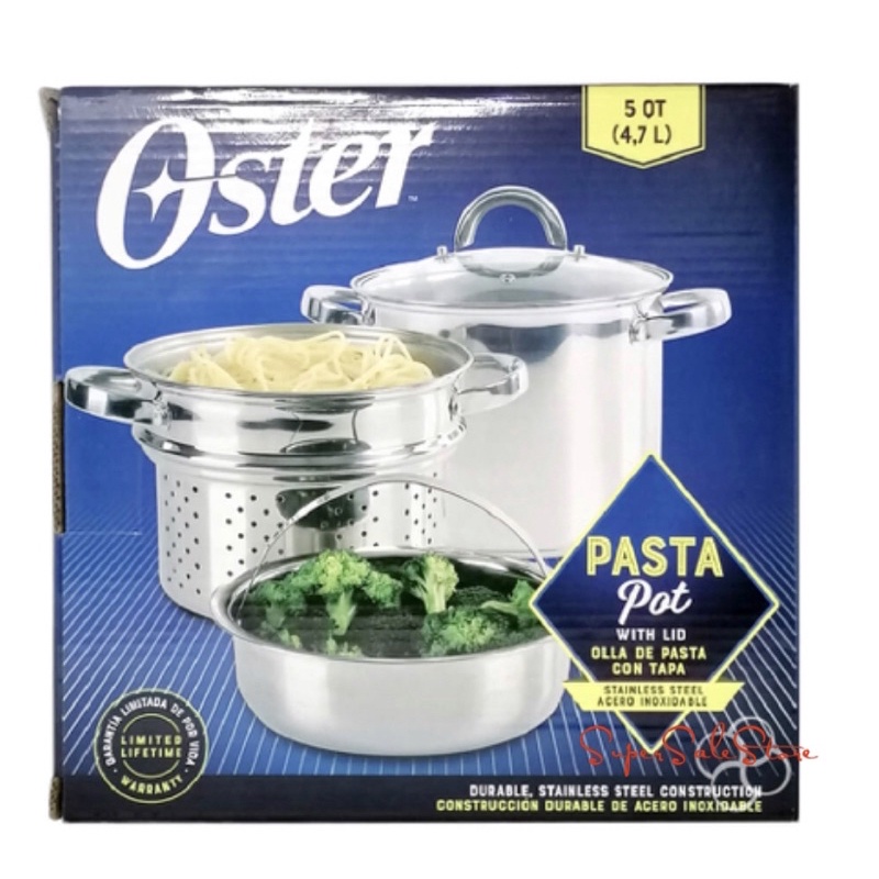 Oster Sangerfield 5 Quart Pasta Pot Set Shopee Philippines