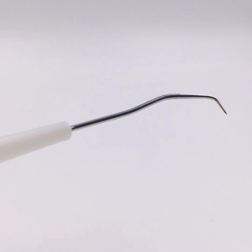 Oral careStainless Steel Metal Tooth Hook Dentist Toothpick Fine Tip DoubleHeaded Tooth Pick