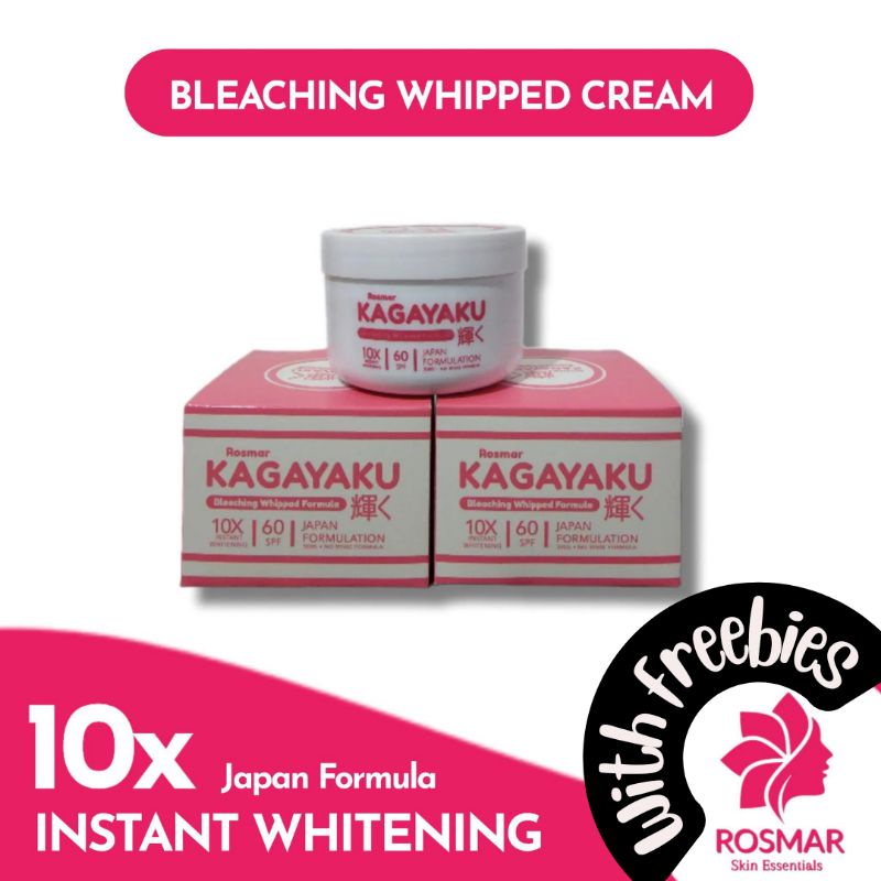 Rosmar Kagayaku Bleaching Whipped Scrub And Cream Formula Shopee