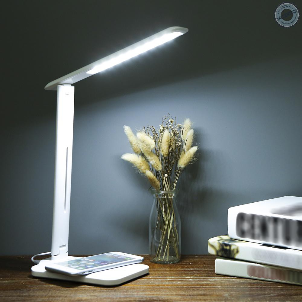 LED Desk Lamp with Wireless Charging USB Charging Port Night Light