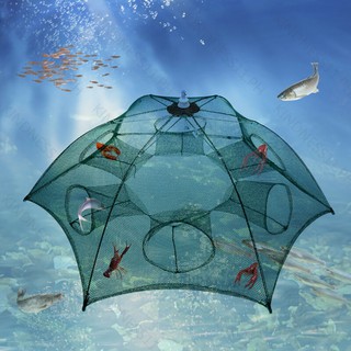 Folding Umbrella fish Net Shrimp Cage, Crab, Fish Trap Cast  Fish Net shrimp fishing tool
