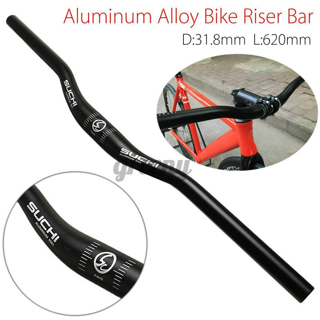Mountain Bike Bicycle Aluminium Alloy Handlebar 31.8mm 620mm Flat Riser Bar B142 