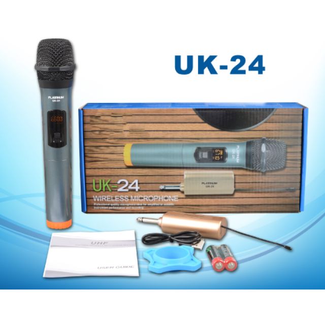 PLATINUM UK 24 UNIVERSAL WIRELESS MICROPHONE UHF Shopee Philippines