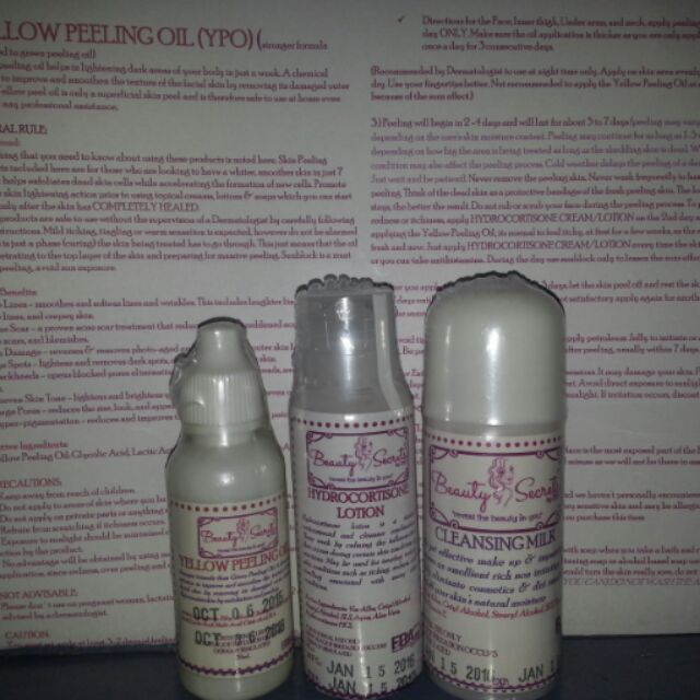 peeling lotion yellow