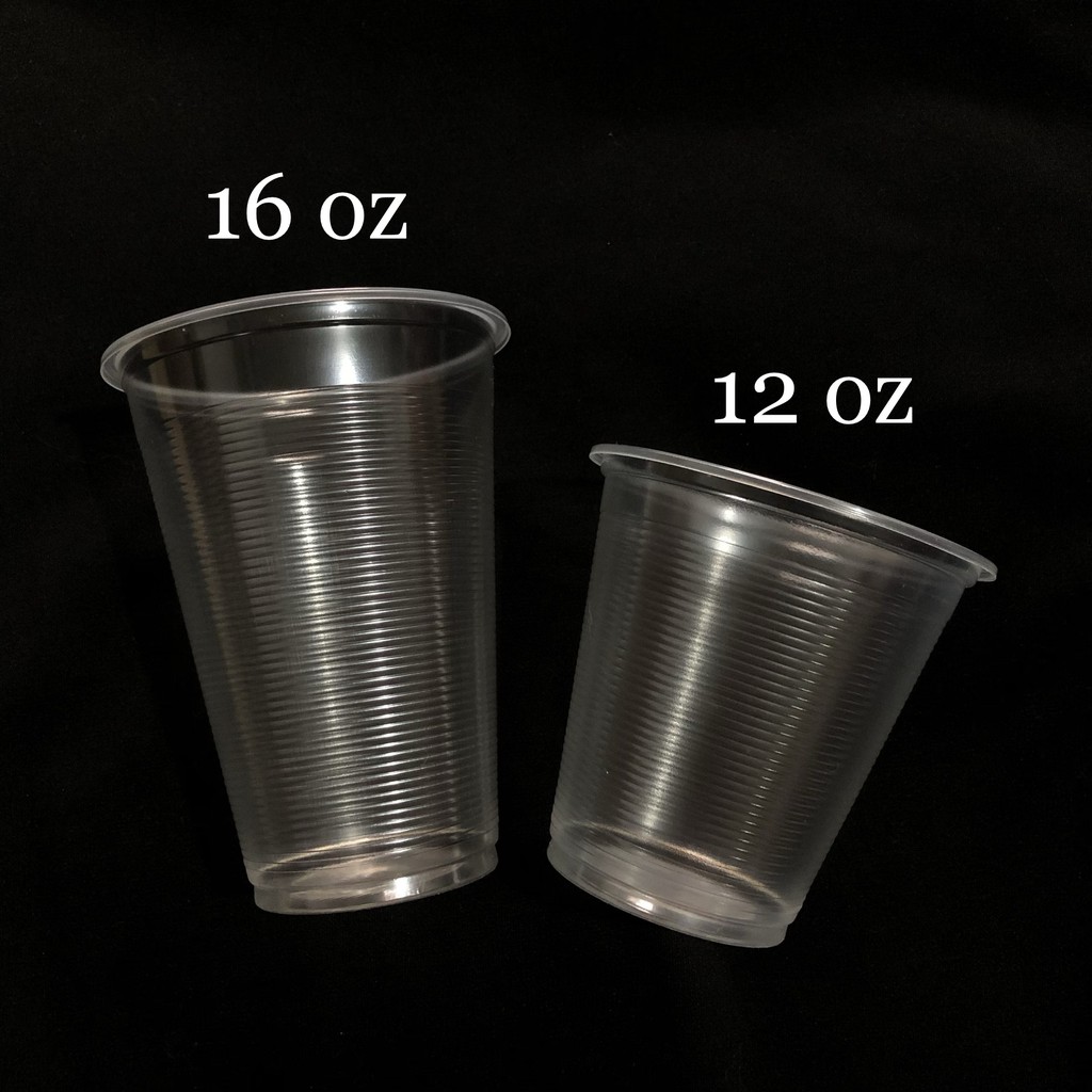 12 Oz And 16 Oz Plastic Cups And Ez Dome Lids 95mm 100 Pcs Shopee Philippines 8203