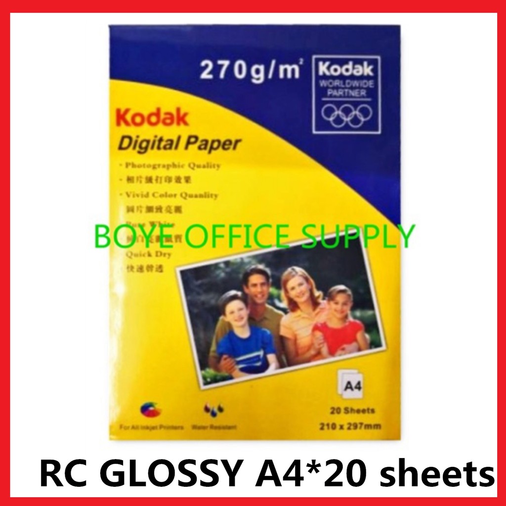 sale-kodak-rc-glossy-photo-paper-270gsm-a4-20sheets-shopee