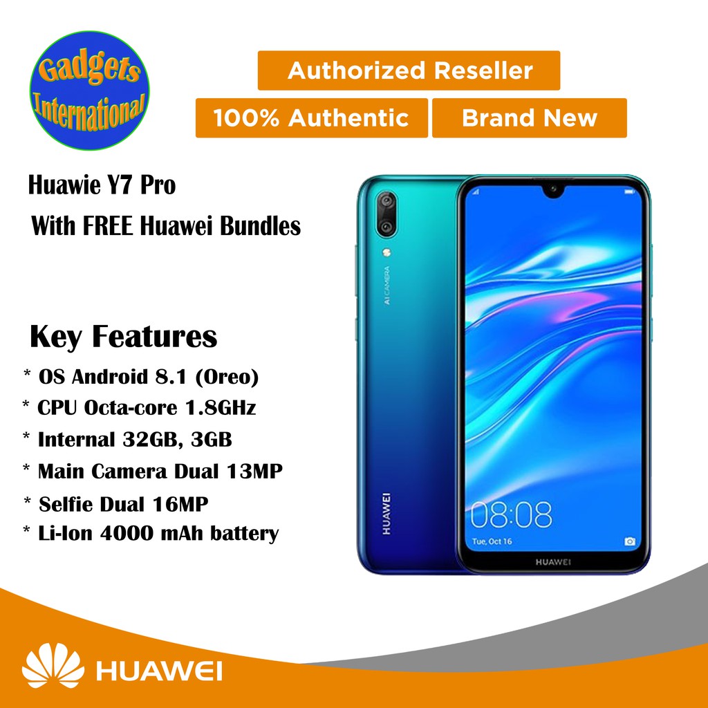 Huawei Y7 Pro 6 26 19 Internal 32gb 3gbram Shopee Philippines