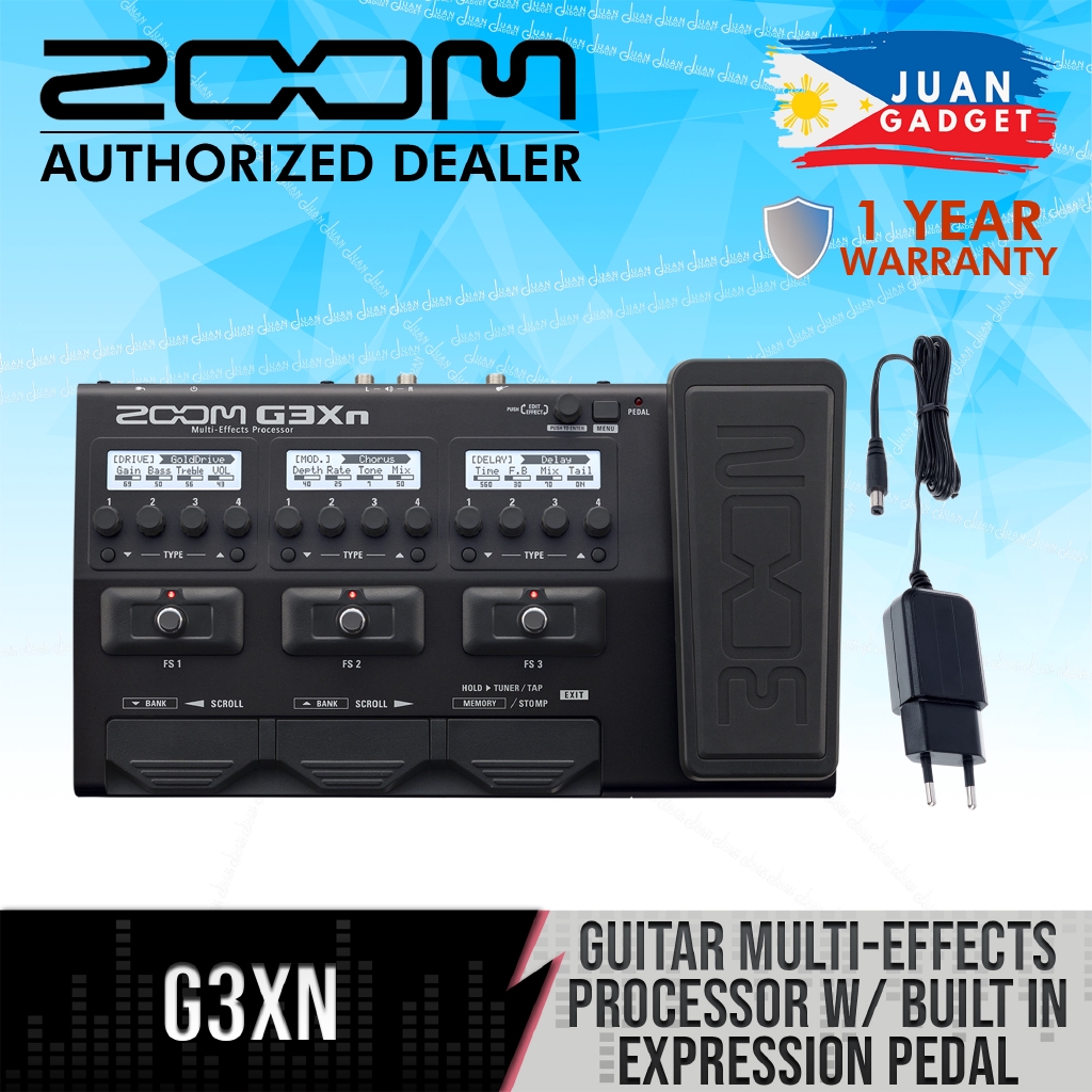 Zoom G3Xn MultiEffects Processor BuiltIn Expression Pedal Shopee