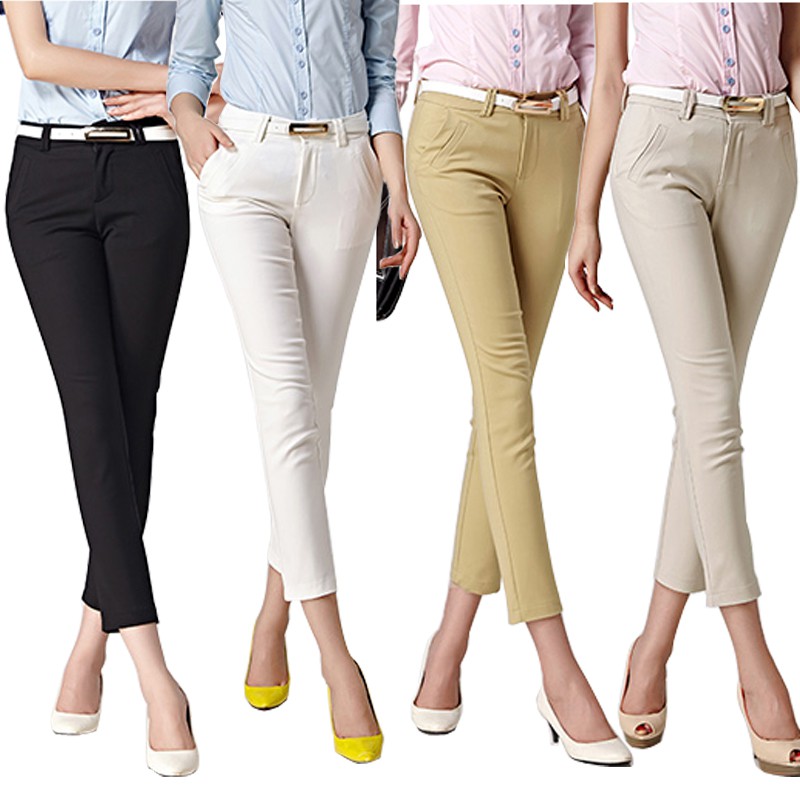 womens khaki work pants stretch