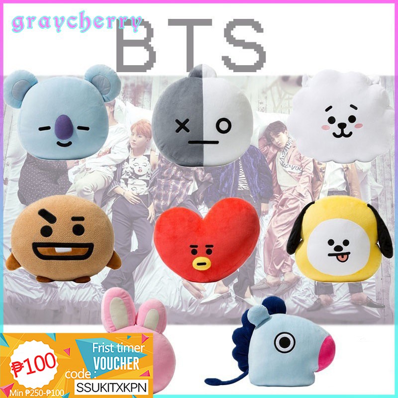  BT21 Bangtan  Boys Cute Doll Soft Pillow Cute Pillow 