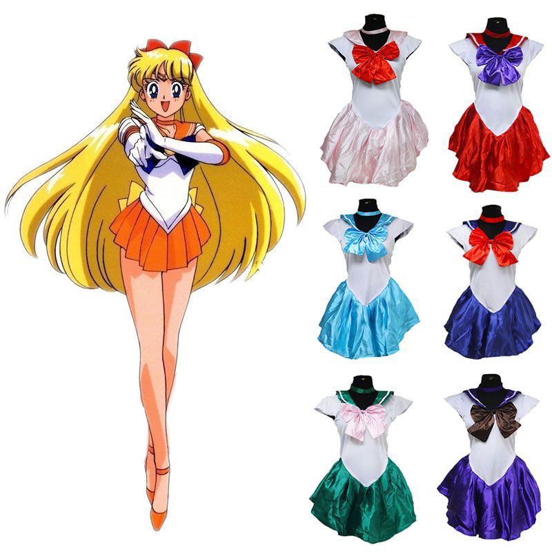 codjapanese anime sailor moon halloween cosplay costume women girls dress