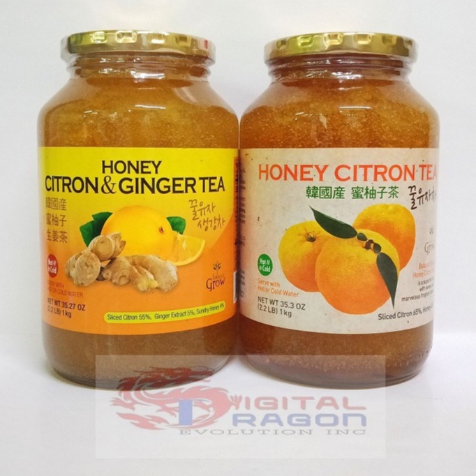 1 PIECE HONEY CITRON & GINGER TEA AND 1 PIECE HONEY CITRON TEA 2 X