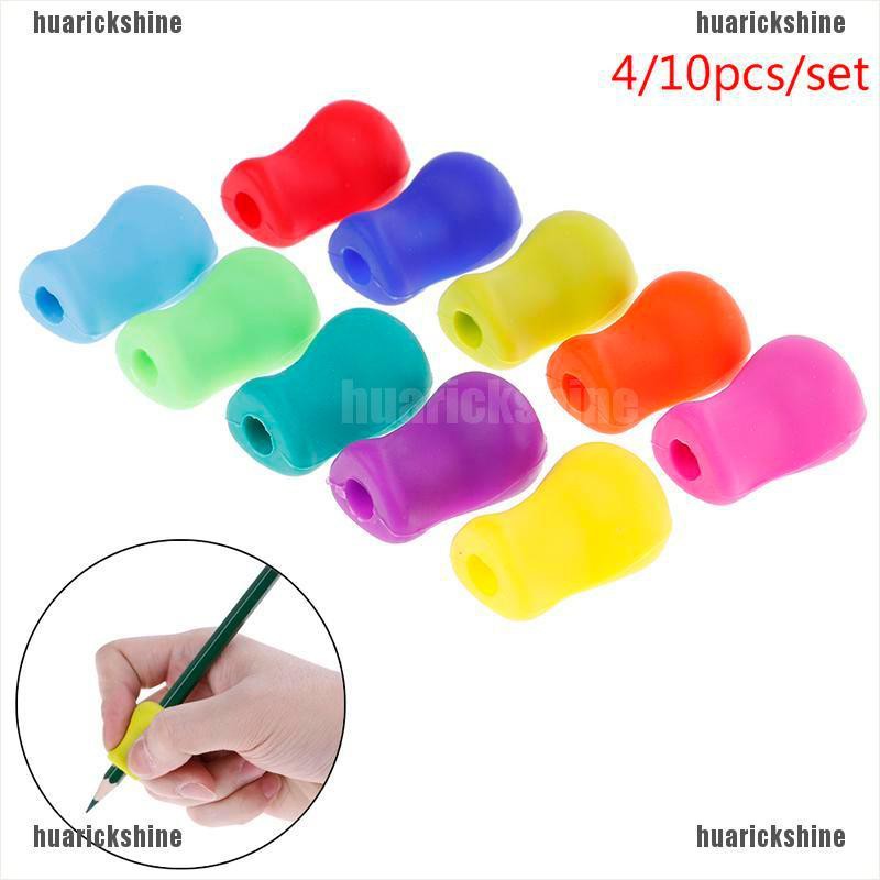 3Pcs Children Pen Pencil Grip Corrector Silicone Hand Writing Gripper Orthotics 